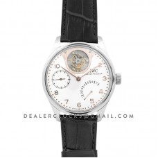 Portuguese Tourbillon Mystère Rétrograde IW504201 in White Gold