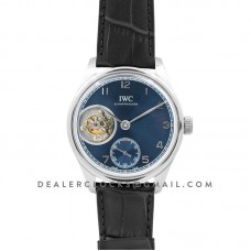 Portuguese Tourbillon Hand Wound IW5463 Blue Dial in White Gold