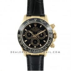 Daytona 116515 Black Dial in Yellow Gold