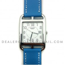Cape Cod GM Quartz Steel on Light Blue Fjord Leather Strap